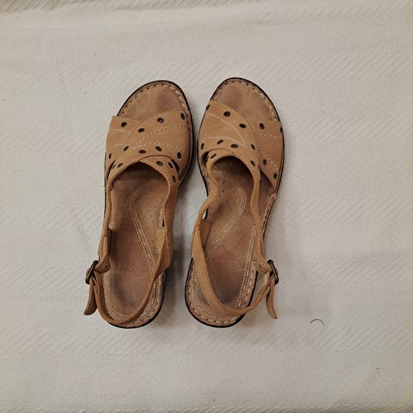 Naturalizer Suede Wedge Sandals - Picture 3 of 7